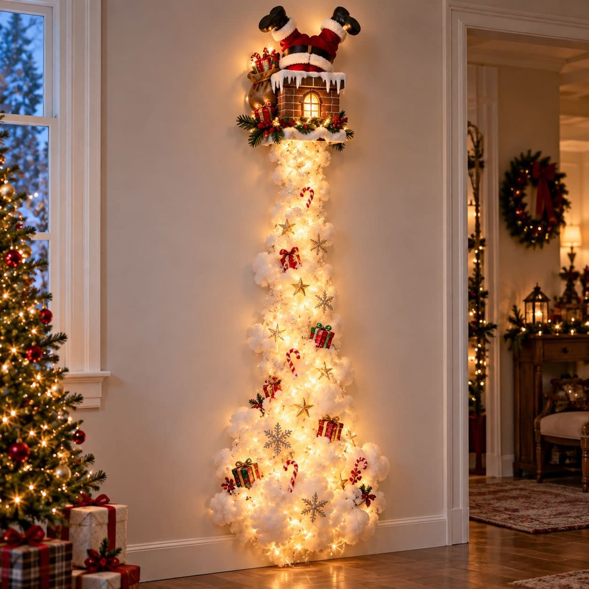 Christmas Wall Light Illuminated Warm Glow