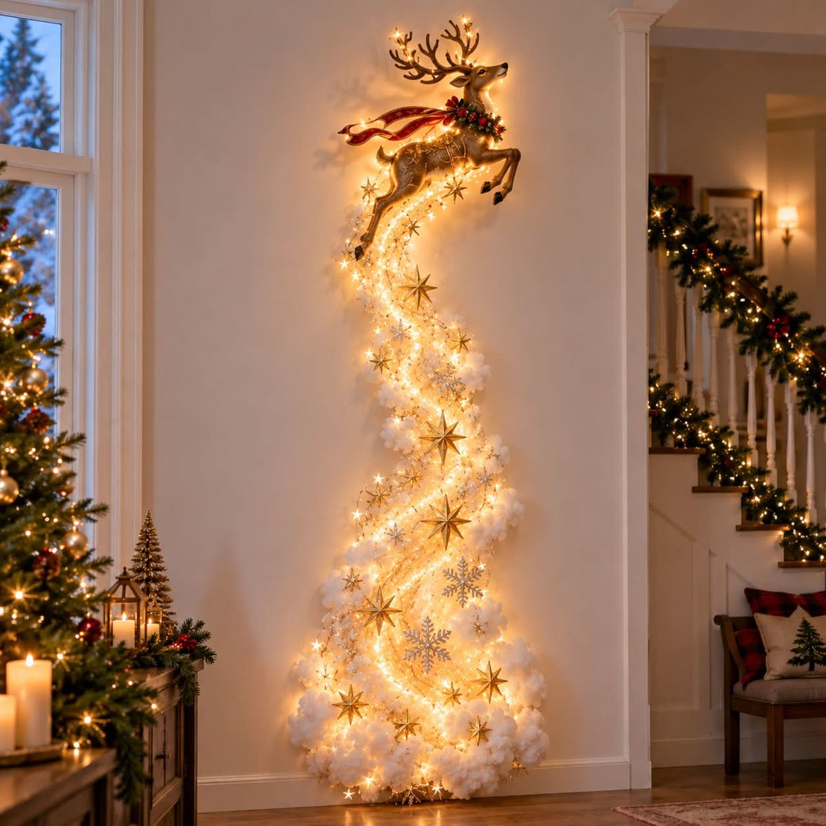 Christmas Wall Light Illuminated Warm Glow