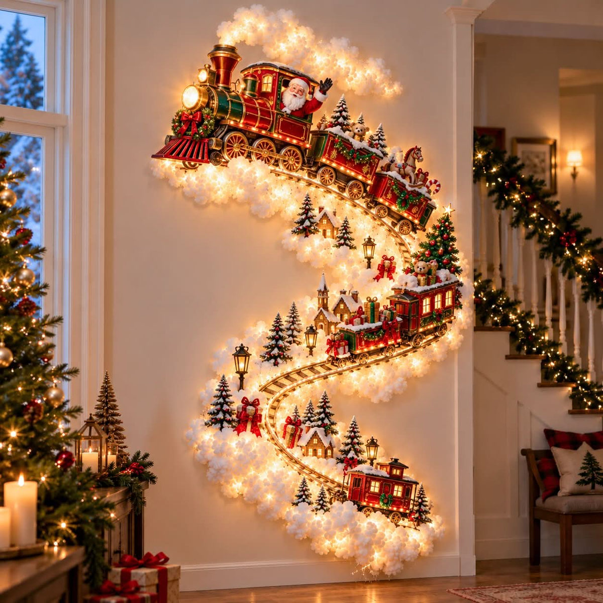 Christmas Wall Light Illuminated Warm Glow