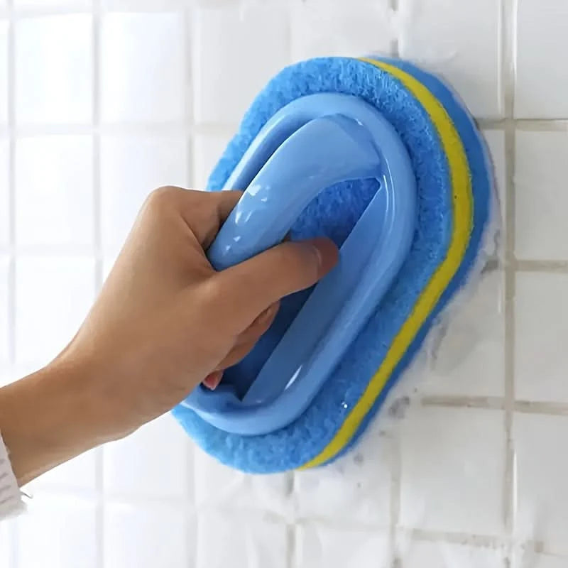 Cleaning Sponge Two-Layer Scouring Ergonomic Handle