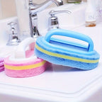 Cleaning Sponge Two-Layer Scouring Ergonomic Handle