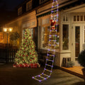 Climbing Santa Decoration 2.5m LED Ladder Weatherproof