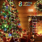 Climbing Santa Decoration 2.5m LED Ladder Weatherproof
