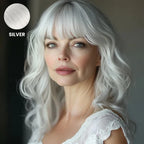 Clip-In Bangs Hairpiece Remy Human Hair Heat-Styleable Pressure Clips