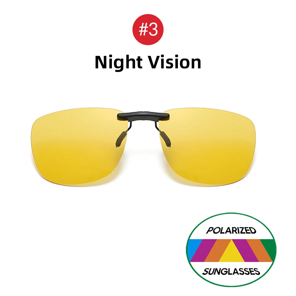 Clip-On Sunglasses Polarized UV400 Tool-Free Lightweight