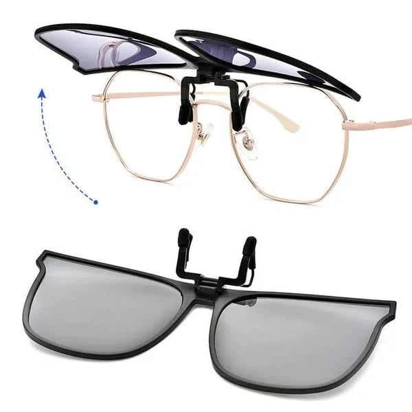 Clip-On Sunglasses Polarized UV400 Ultra-Light Flip-Up