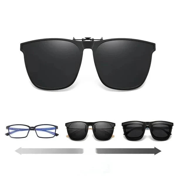 Clip-On Sunglasses Polarized UV400 Ultra-Light Flip-Up