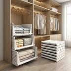Closet Organizer 3-Tier Stackable Perforated Side Panels