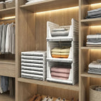 Closet Organizer 3-Tier Stackable Perforated Side Panels