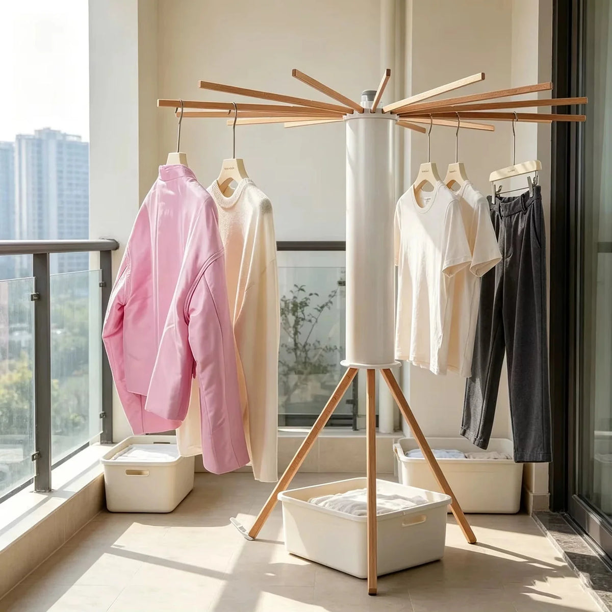 Clothes Drying Rack Foldable Tripod 32 Kg Capacity