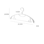 Clothes Hangers Non-Slip Rounded Shoulders Set of 10