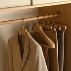 Clothes Hangers Wooden Wide Set of 3