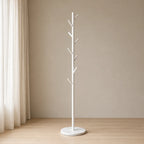Coat Rack Freestanding Metal 8 Hooks Weighted Base