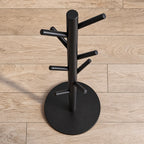 Coat Rack Freestanding Metal 8 Hooks Weighted Base