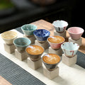 Coffee Cup Set Ceramic Dishwasher-Safe Set of 2 With Holder