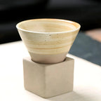 Coffee Cup Set Ceramic Dishwasher-Safe Set of 2 With Holder