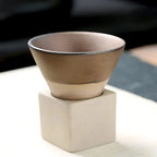 Coffee Cup Set Ceramic Dishwasher-Safe Set of 2 With Holder