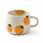 Coffee Mug Ceramic Hand-Painted Fruit Dishwasher Safe 300ml