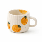 Coffee Mug Ceramic Hand-Painted Fruit Dishwasher Safe 300ml