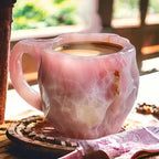 Coffee Mug Transparent Raised Mineral Texture 10.14 Oz