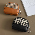 Coin Pouch Double-Zip Two Compartments Compact Size