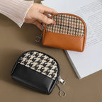 Coin Pouch Double-Zip Two Compartments Compact Size