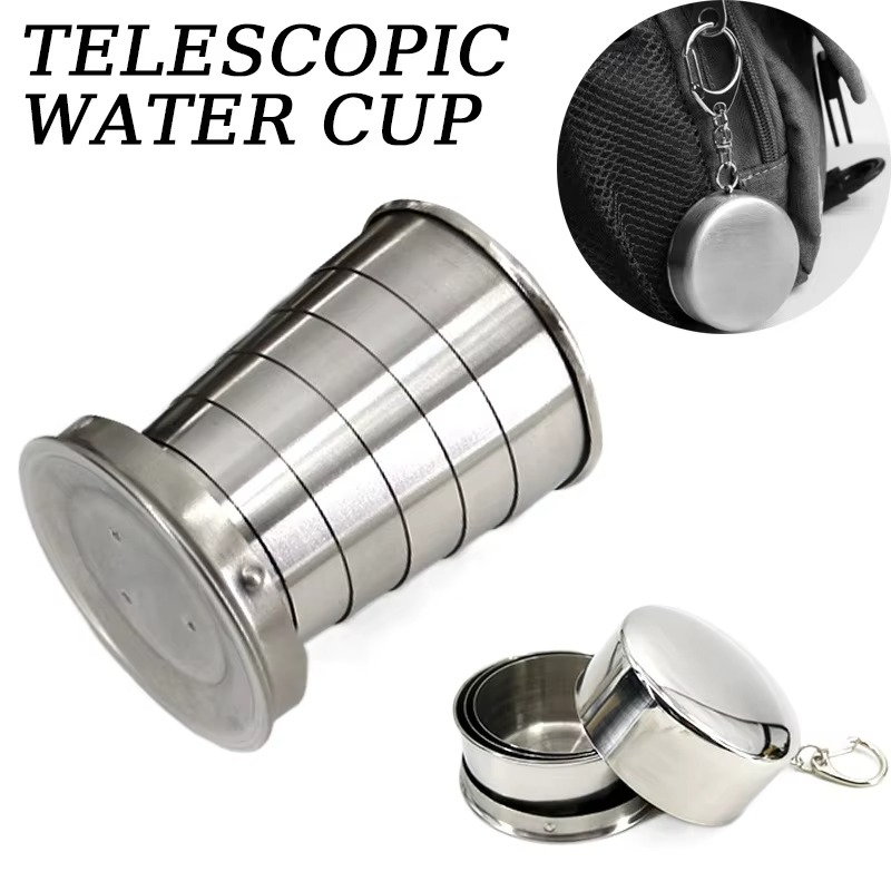 Collapsible Cup Stainless Steel Telescopic 150ml