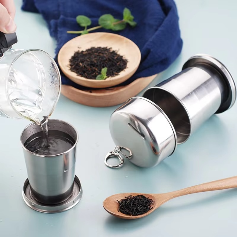Collapsible Cup Stainless Steel Telescopic 150ml