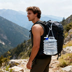Collapsible Water Container Foldable Space-Saving & Leak-Proof Lid