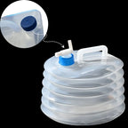 Collapsible Water Container Foldable Space-Saving & Leak-Proof Lid