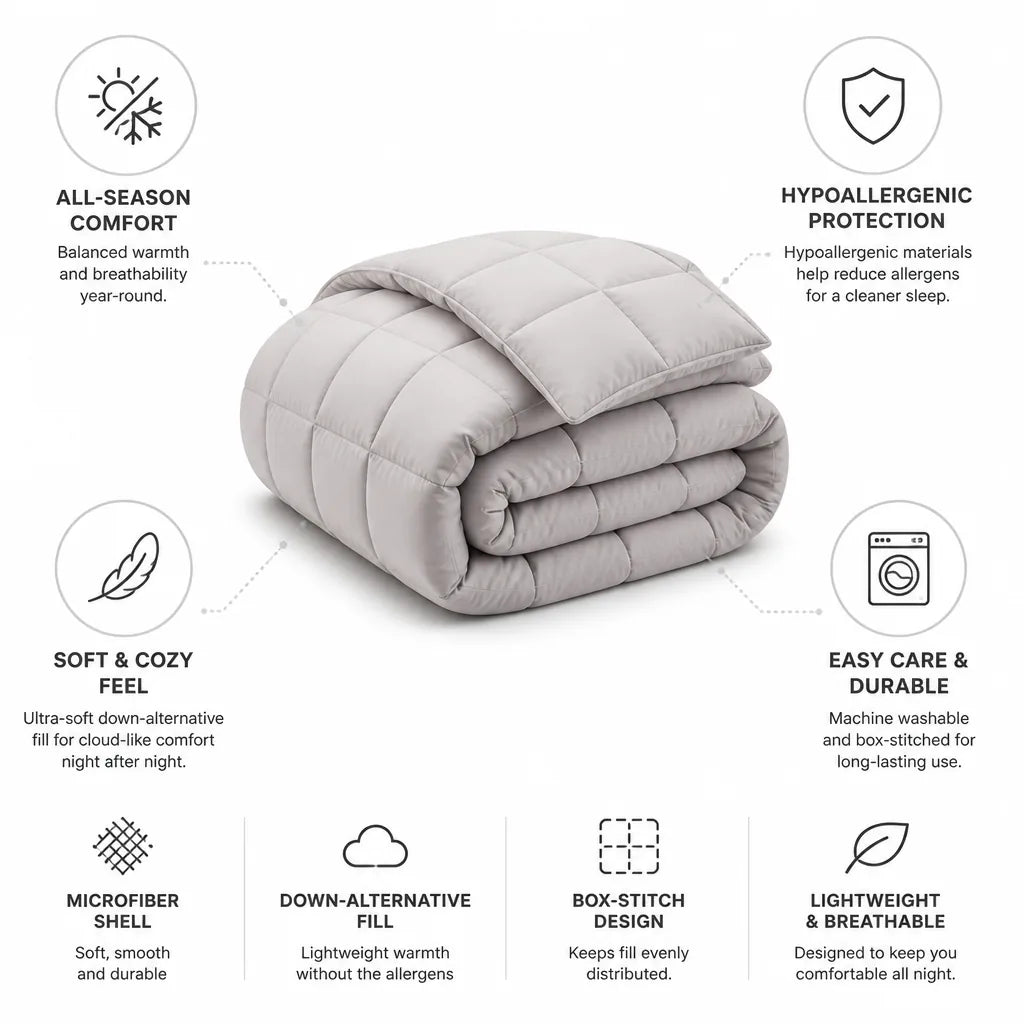 Comforter All-Season Down-Alternative Hypoallergenic