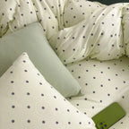 Comforter Set Cotton Polka Dot Matching Pillowcases