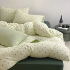 Comforter Set Cotton Polka Dot Matching Pillowcases