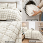 Comforter Set Plush Microfiber All-Season Set of 3