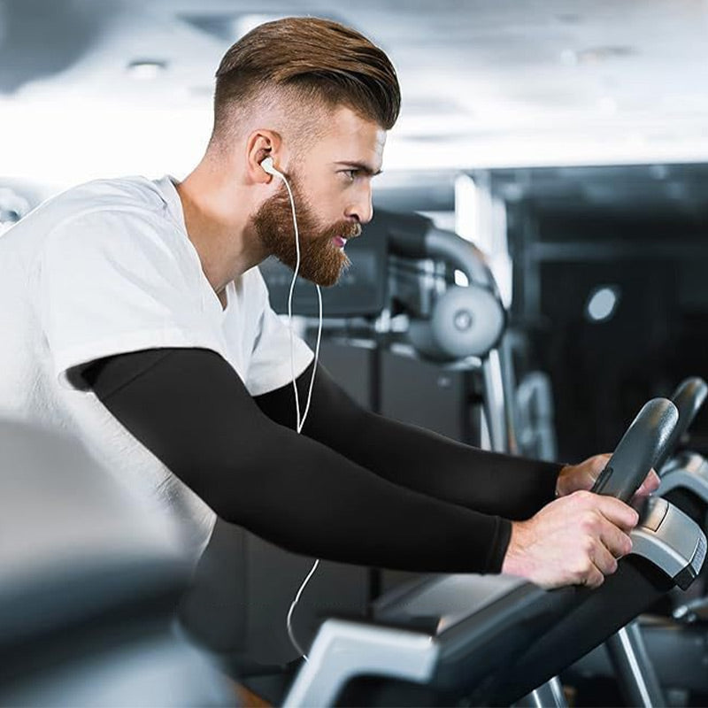 Compression Arm Sleeves Cooling UV-Protective Muscle Support