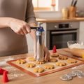 Cookie Press Adjustable Rotary Dial 20 Patterns Rust-Resistant