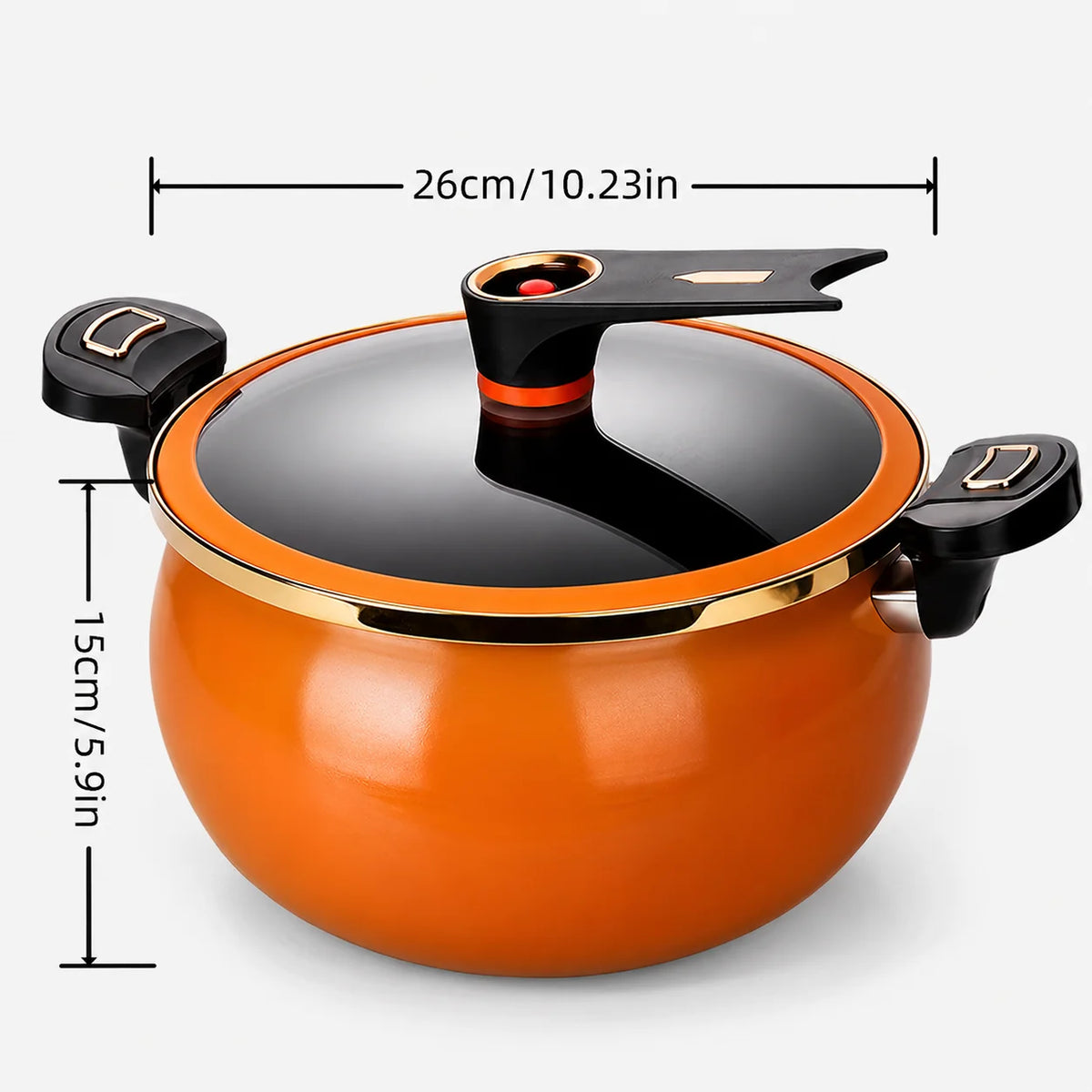 Cooking Pot 7.4 Quart Non-Stick Induction Compatible