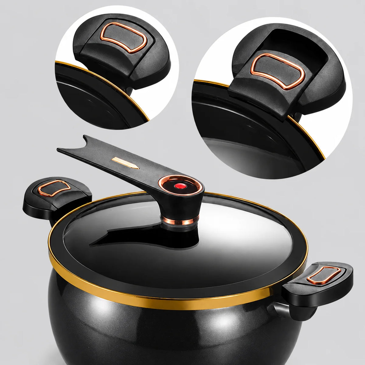 Cooking Pot 7.4 Quart Non-Stick Induction Compatible