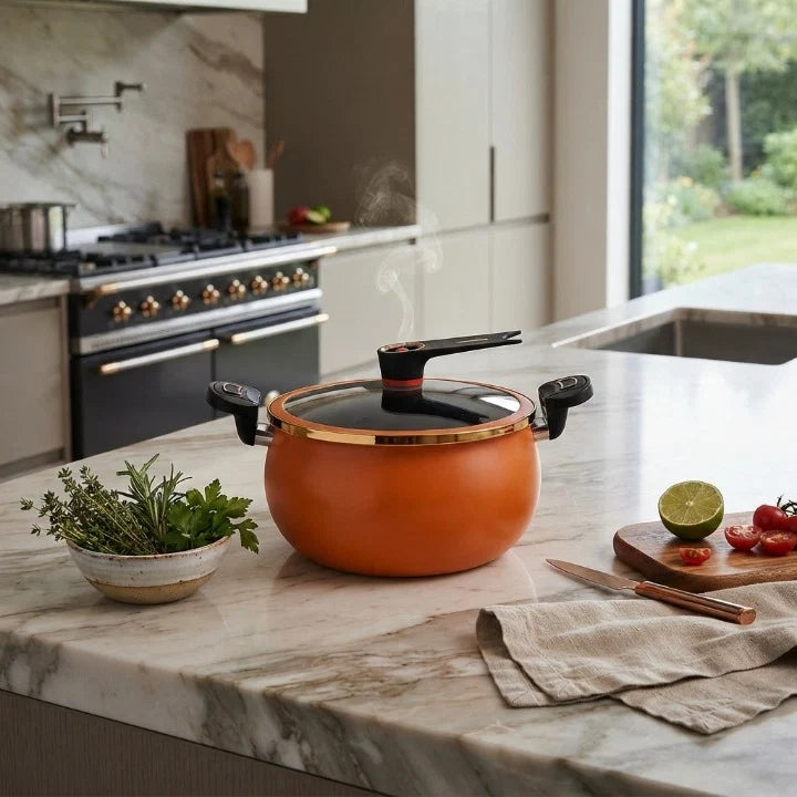 Cooking Pot 7.4 Quart Non-Stick Induction Compatible