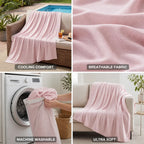 Cooling Blanket Temperature Regulating Ultra-Soft Breathable