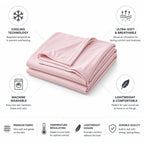Cooling Blanket Temperature Regulating Ultra-Soft Breathable