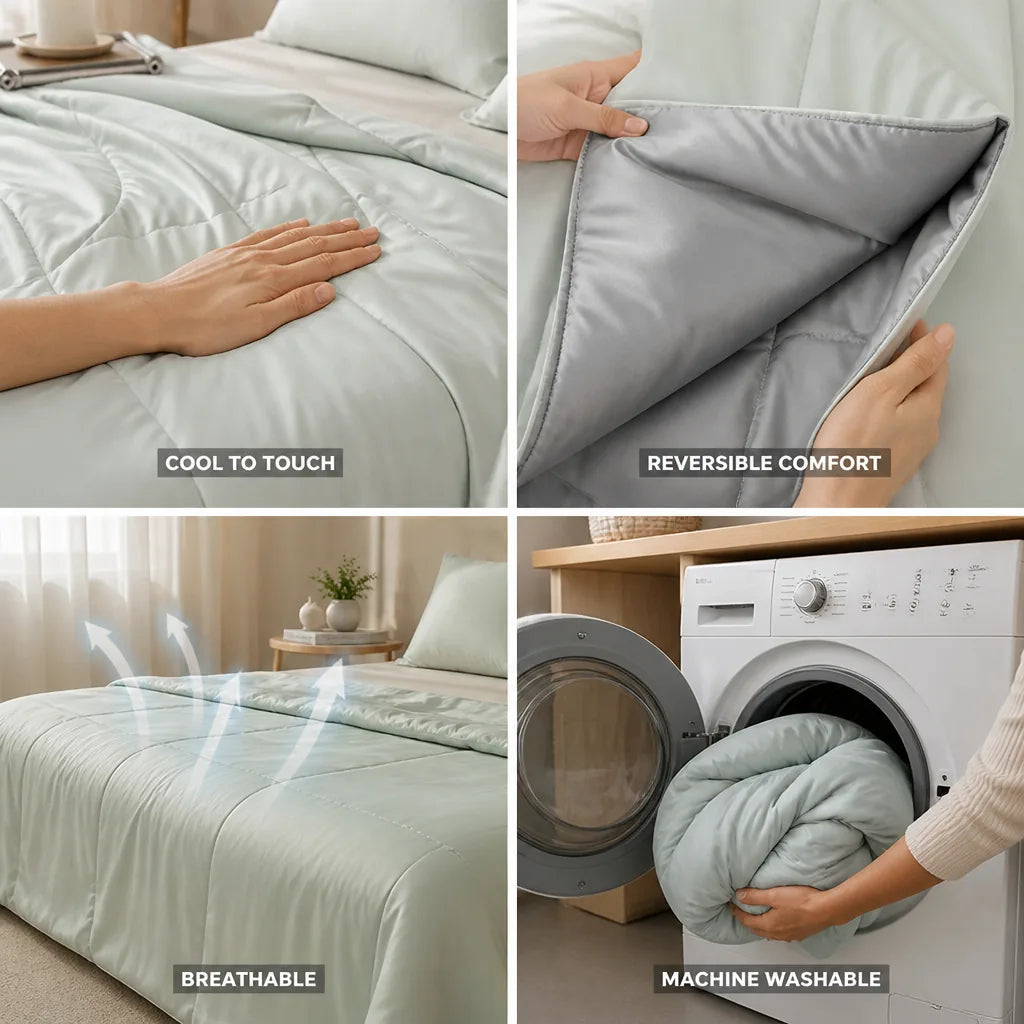 Cooling Duvet Double-Sided Q Max Fabric