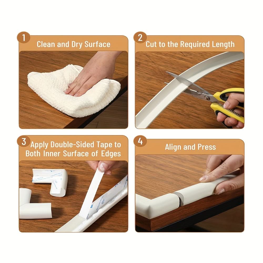 Corner Protectors Soft NBR Foam Self-Adhesive