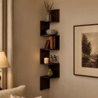 Corner Wall Shelf Multi-Tier Space-Saving MDF Storage