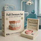 Cosmetic Denture Set Warm-Water Moldable Reusable Upper & Lower