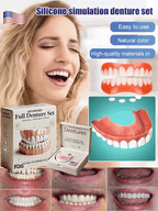 Cosmetic Denture Set Warm-Water Moldable Reusable Upper & Lower