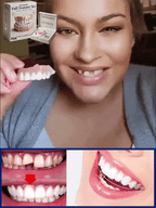 Cosmetic Denture Set Warm-Water Moldable Reusable Upper & Lower