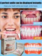 Cosmetic Denture Set Warm-Water Moldable Reusable Upper & Lower