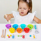 Counting Beads Set Wooden Beads & Tools With Storage