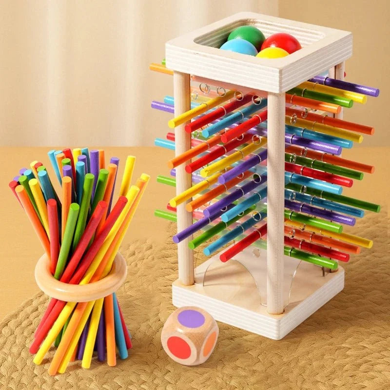 Counting Sticks Set Non-Toxic Wood Colorful Hands-On Learning